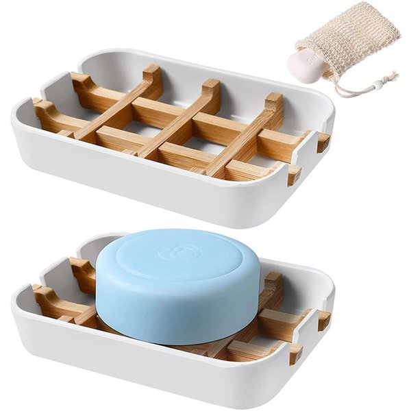 Sublimation Bamboo Dishs Wooden Soap Holder Wood Bathrooms Soaps Box Case Container Tray Rack Plate Bathroom Storage Soapes Saver Soap Dish