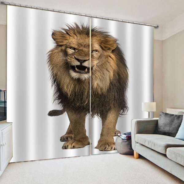 Children Blackout Curtain The Animal Printing Curtains For Living Room Bedroom Window Treatment 3D Drapes