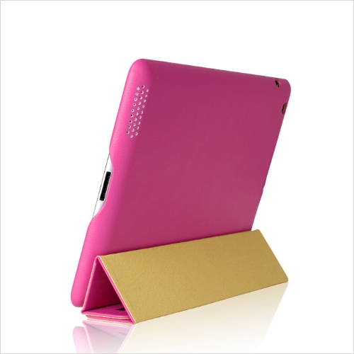 Smart couverture protectrice affaire magnétique Stand pour iPad nouveau rouge de Wake-up/sommeil de 4/3/2