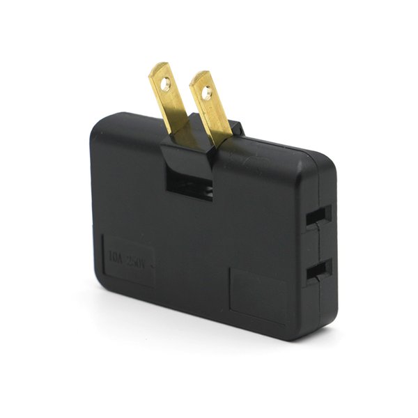 US Extension Plug Electrical Adapter 3 In 1 Adaptor Mini Outlet Power Splitter Charging Converter Socket 180 Rotation Adjustable