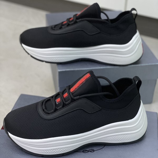 Designer Mens Sneakers Toblach Technical Fabric Shoes Rubber Bottom Platform Runner Trainer Black White 7 Colors Outdoor Casual Shoes With Box 295