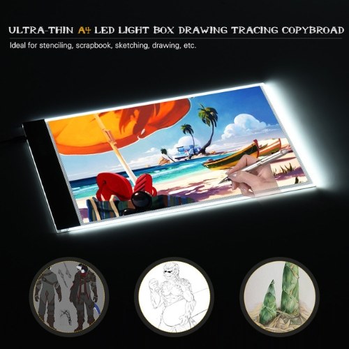 A4 Size Ultra-thin LED Light Box Drawing Tracing Tracer Copyboard