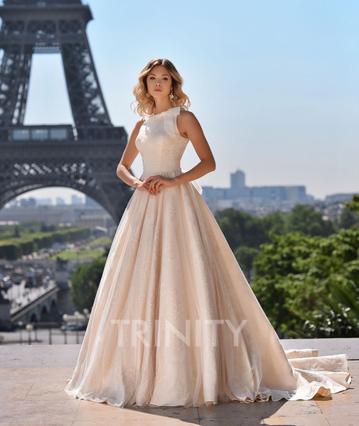 Romantic Ivory Satin/Tulle Off Shoulder A-Line Wedding Dresses Bridal Pageant Dresses Wedding Attire Dresses Custom Size 2-18 KF1228331