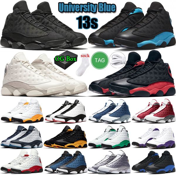 jumpman 13 13s men women Basketball shoes French University Blue Obsidian Red Flint Hyper Royal Starfish Black Cat Chicago outdoor mens trainer sneaker with box