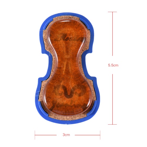 High-Class Transparent Red Rosin Colophony Low Dust Handmade with Violin-shaped Plastic Box Universal for Violin Viola Cello Erhu Bowed String Musical Instruments
