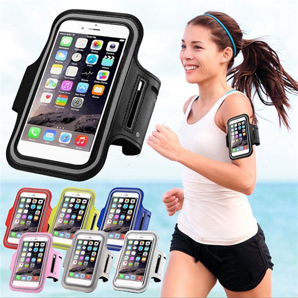 Fashion Sport Fitness Armband Cases 5-7 inch Phone Holder Portable Packge For Mobile Phone Bandbags Sling Running Gym Arm Band Bag DHL