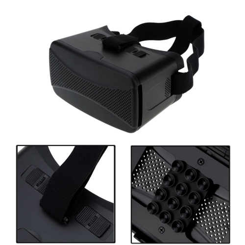 Andoer® Universal Virtual Realidad 3D Vidrios Video Venda con Construir-en Lechones para 4-7in para el iPhone Samsung Smartphone