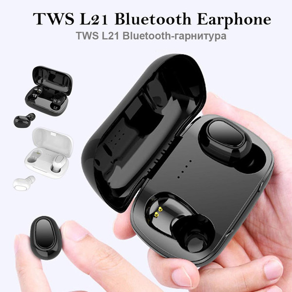 Mini Y33 Bluetooth Earphone Earbuds TWS 5.0 Sport Wireless Headphone L21 HIFI Sounds Handsfree Headset Stereo Gaming Headphones For iphone