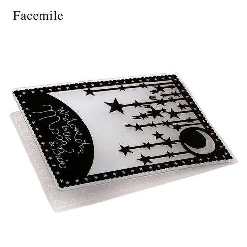 1PCS Decorative Frame Embossing Folder Plastic Template Textured Impressions for Scrapbooking Photo Card Craft Making Cake Decoration