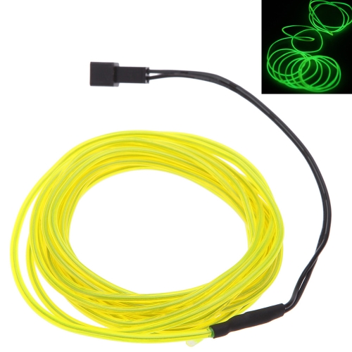 3M Flexible Neon Light Glow EL Wire Car Rope with DC12V Car Charger Driver