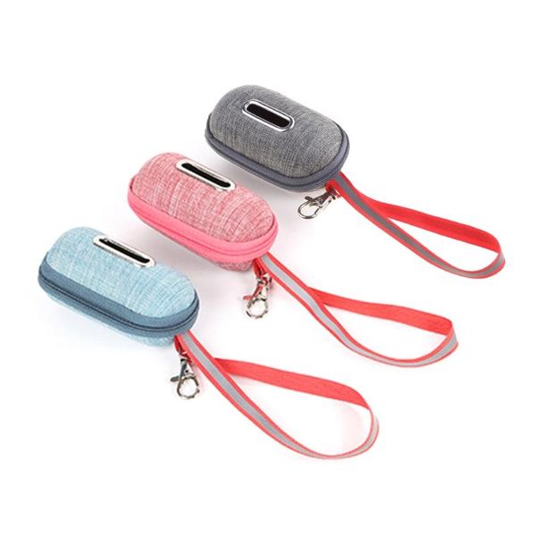 Cat Carriers,Crates & Houses Portable Pet Dog Poop Bag Dispenser Puppy Pick-Up Bags Holder Pouch With Rope Cleaning Waste Garbage Box