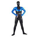 luchadores súper azulamp;spandex negro traje Zentai unisex lycra