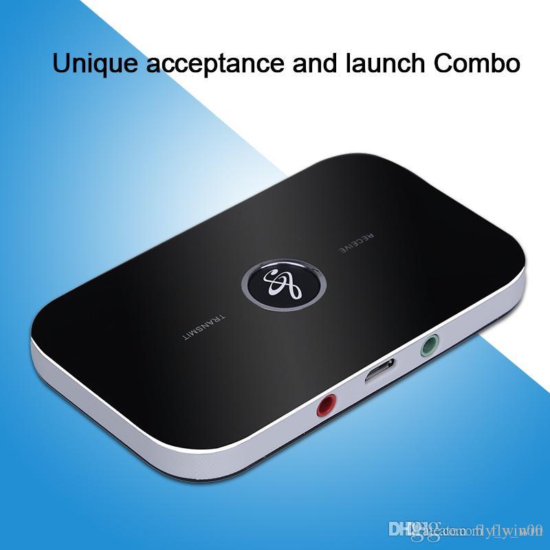 2 In 1 Wireless Bluetooth Transmitter And Receiver B6 3.5mm Jack Input Output Portable Adapter For Speaker Headphone Wireless Earphones