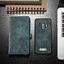 Capinha Para Samsung Galaxy S9 Carteira / Porta-Cartão / Com Suporte Capa Proteção Completa Sólido Rígida PU Leather para S9