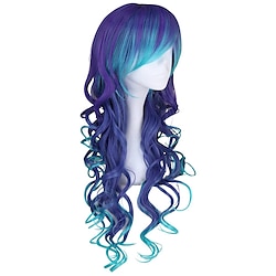 Long Curly Mermaid Costume Wig for Women Hair Unisex Adult Cosplay Wig Halloween Hair Lightinthebox