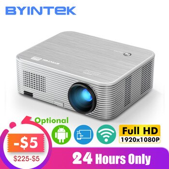 BYINTEK MOON K15 Full HD 1080P Android WIFI LED 1920x1080 LCD Video projector For Iphone SmartPhone