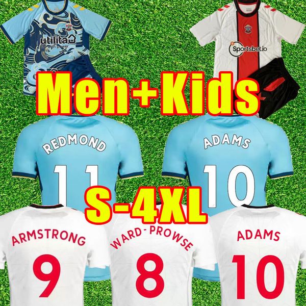 Southampton 22 23 INGS Soccer Jerseys WARD-PROWSE 2022 2023 DJENEPO ARMSTRONG Football Shirt set LONG ADAMS ROMEU VESTERGAARD Men Kids uniform away Full Set 3xl 4xl