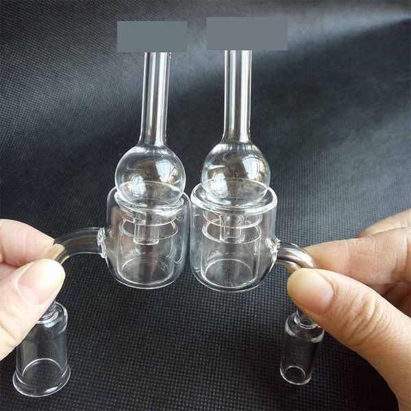 Set XXL Quartz Thermal Banger Bubble Smoking Pipes With carb cap 10/14/18mm Double Tube Nails Tips P For Hookahs glass Water bongs