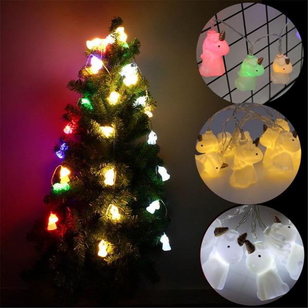 Battery Powered 1.7M 10LEDs Unicorn Indoor Fairy String Lights For Wedding Christmas