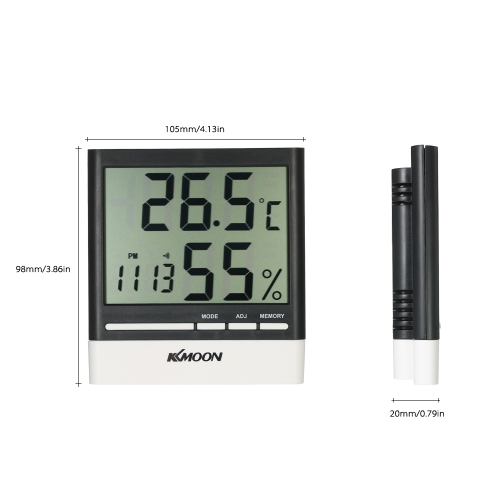 KKmoon LCD ? / ? Digital Thermometer Hygrometer Temperature Humidity Meter Alarm Clock
