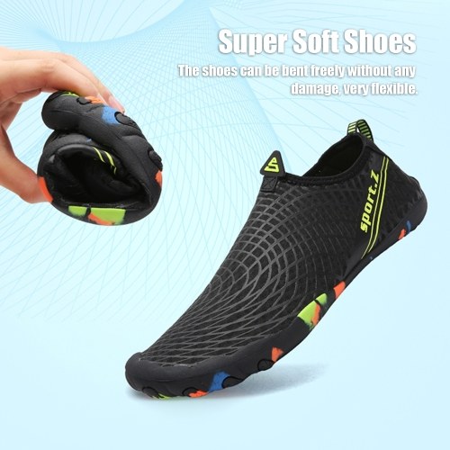 Mens Womens Outdoor Lovers Water Shoes Breathable Non-slip Quick-Dry Barefoot Flexible Wading Shoes for Yoga Beach Swimming Surfing Diving
