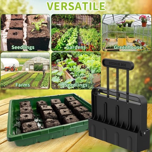 Outil manuel de blocage du sol pour semis ABS Outil réutilisable de blocage du sol pour les semis Outils de jardinage
