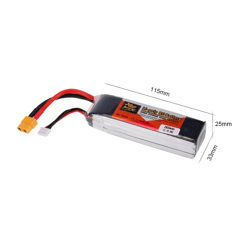ZOP Power 3S 11.1V 2800mAh 30C LiPo Battery XT60 Plug