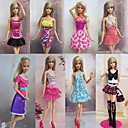 8 Piezas feliz Campus Colegiala estilo Barbie Doll Dress Deluxe