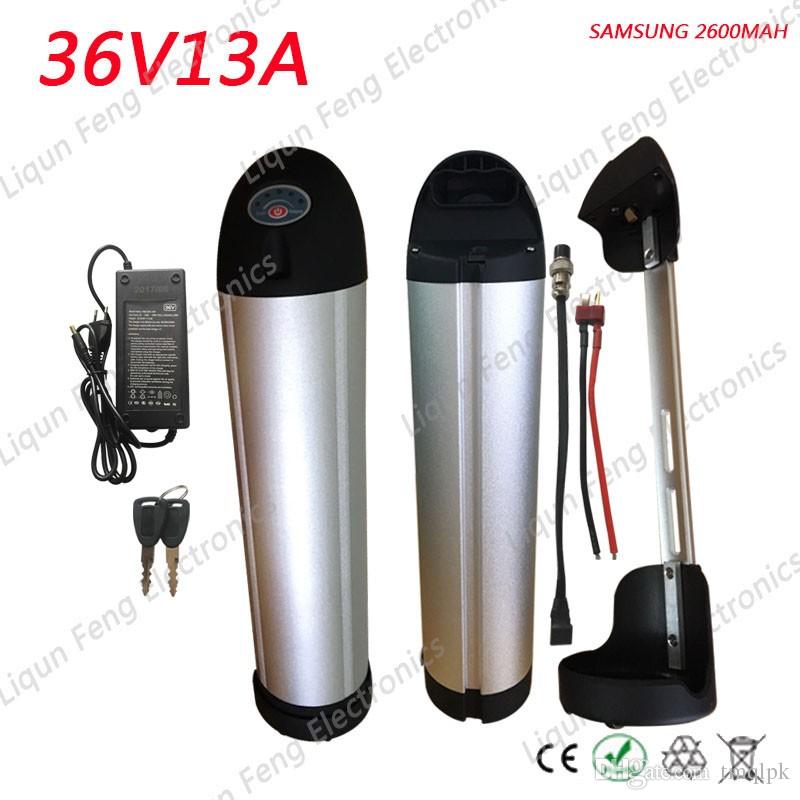 Hot Sales 36V 13AH Electric Bike Water bottle use Samsung cells Battery 36V 500W water kettle with BMS Board and 2A Charger