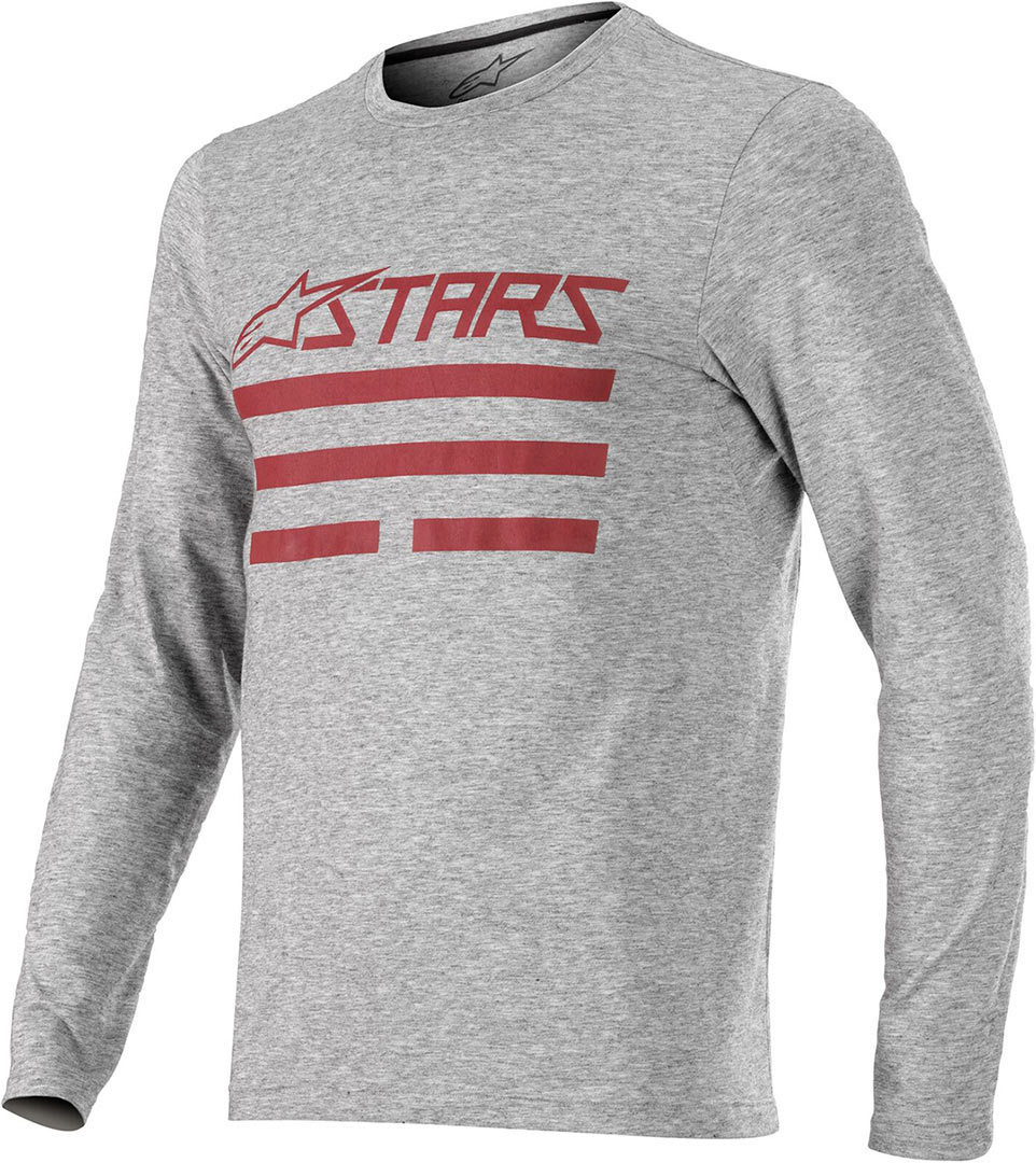 Alpinestars Merino LS Bicycle Jersey, grey-red, Size L, grey-red, Size L