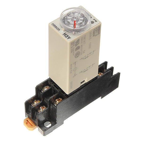 H3Y-2 DC 12V Delay Timer Time Relay 0 - 60 Minute with Base