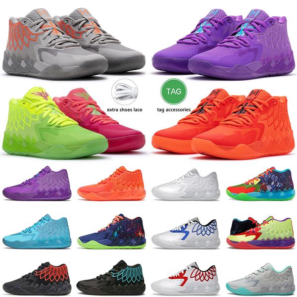 Pumps LaMelo Ball 1 MB.01 Men Basketball Shoes Black Blast Buzz City LO UFO Not From Here Queen City Rick and Morty Rock Ridge Red Mens Trainers Sports Sneakers Size 40-46