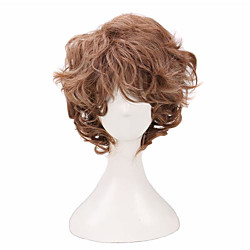 Men's Short Curly Brown Cosplay Wig For Halloween Costumes Lightinthebox