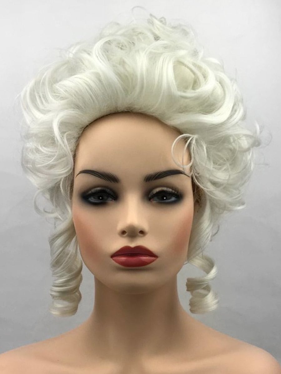 Short Film Characters Cosplay Curly Synthetic Wig