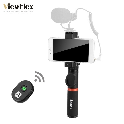 ViewFlex VF-H3 Smartphone Video Rig Hand Grip Handle Stabilizer Kit with Remote Control/ Hot Shoe Mount for iPhone X 8Plus 7 6s for Samsung Galaxy S8+ S8 Note 3 Huawei