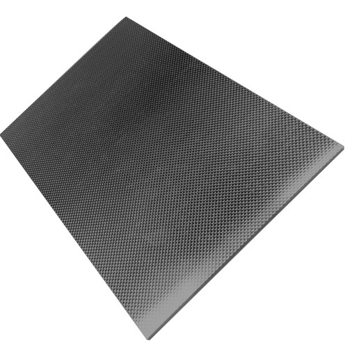 Panneau de plaque de fibre de carbone 3K tissage sergé uni Surface brillante mate feuille de panneau de plaque de fibre de carbone pleine