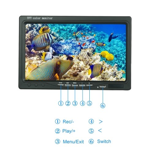 Fish Finder Underwater Camera With 7'' LCD Video Monitor