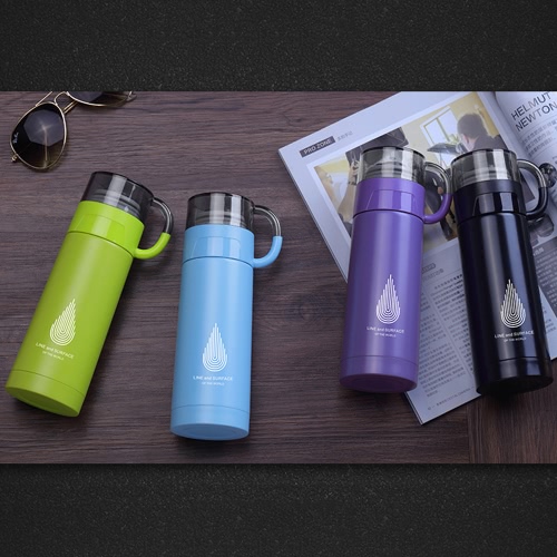 350ml Solid Vacuum Water Cup Stainless Steel Vacuum Insulated Water Bottle High Quality Warm Keeping Water Bottle Heat & Cold Preservation Bottle Travel & To-Go Water Bottle