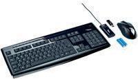 Fujitsu Wireless LX850 Piano Black - Tastatur-und-Maus-Set - kabellos - RF - US - Piano Black - Einzelhandel - für Celsius W370, ESPRIMO C5720, C5730, E3510, E5625, E5730, P2520, P2530, P3510, P5625, Q5030