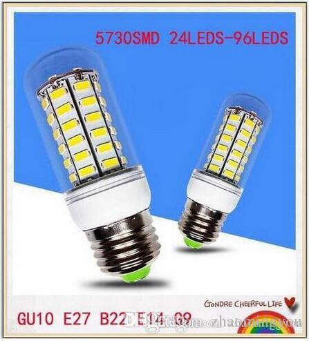 YOU 5PCS E12 E14 E26 E27 B22 G9 GU10 LED Corn Light Bulb 7W 12W 15W 18W 21W 30W SMD5730 LED Corn Lamp