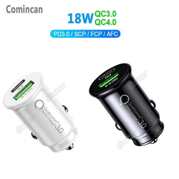 Car charger qc3.0 TYPE-C fast charge PD Double USB Charger for iPhone Samsung Xiaomi Fast Car Charging Phone charger adapter