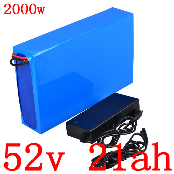 52V Ebike Battery 20Ah Electric Bike Lithium Scooter for 48V 1000W 1500W 2000W Motor+5A charger