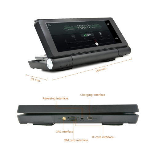 JS-D100S Multifunction BT Car Multi-media Player Navigation with Free Maps and Rear View Cam