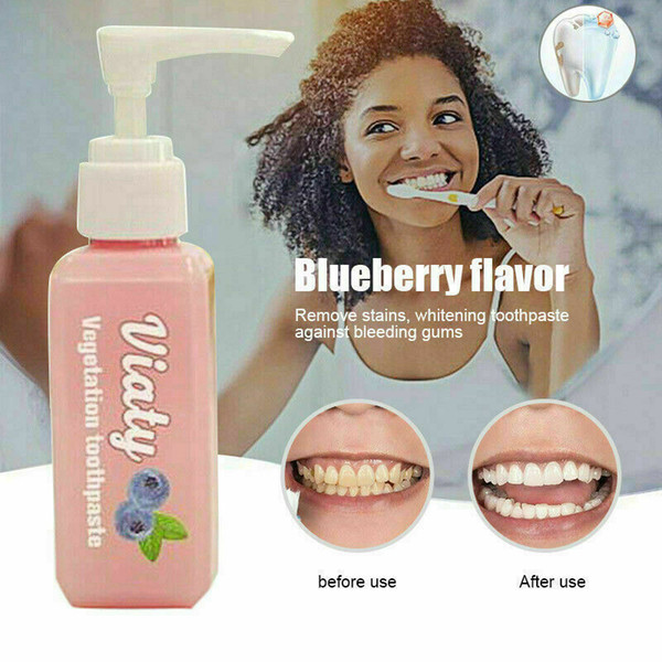 60g Intensive Stain Removal Whitening Toothpaste Fruit Flavour Blueberry Fight Bleeding Gums Dental Oral Care Health Beauty Tool