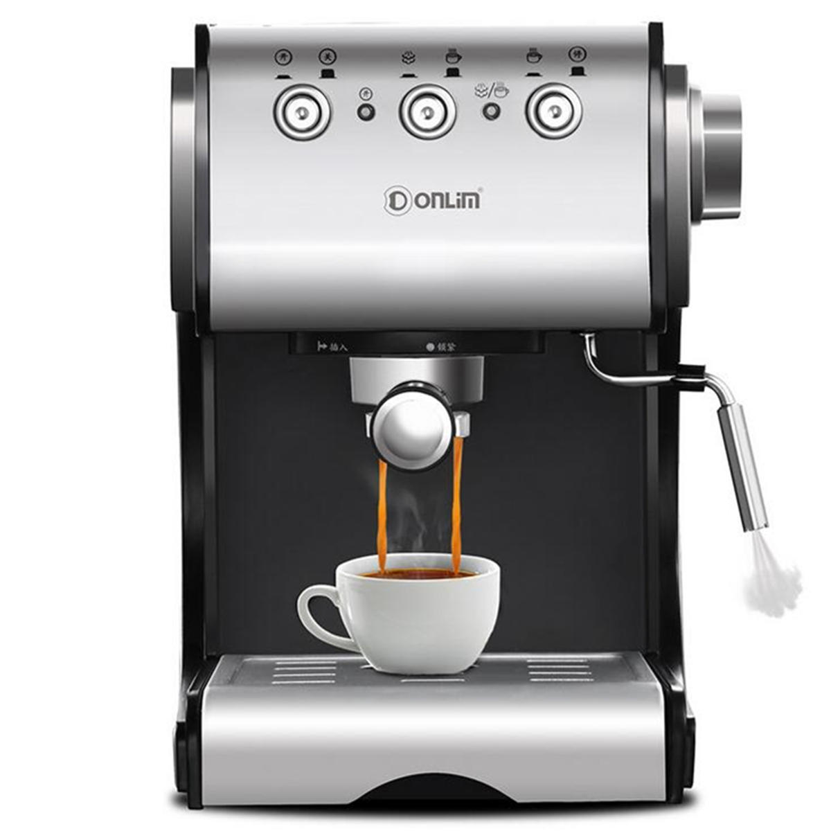 Donlim 20Bar DL-KF500S Semi Automatic Coffee Maker Barista Steam Home Use Machine Tools