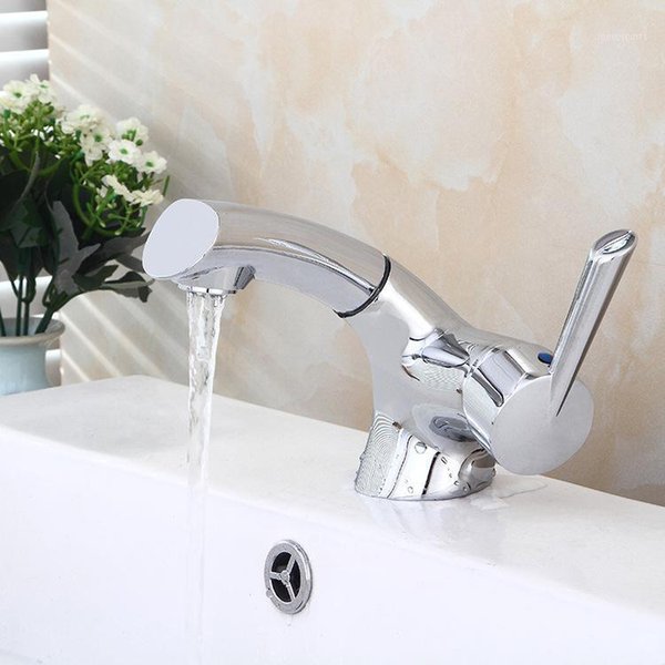 Bathroom Sink Faucets Basin Faucet Pull Out Mixer Tap Deck Mounted Mixers Water Taps Waterfall1