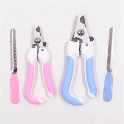 2pcs/set Pet Dogs Cats Nailclippers Claw Clippers Trimmer Scissors Grooming Cutters File Nailclippers Size S/ L
