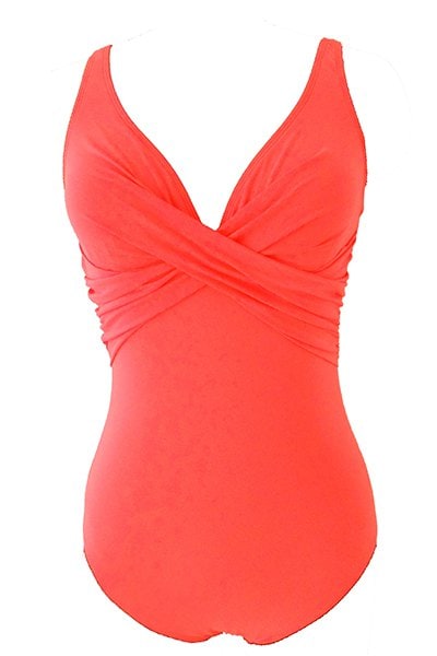 Trendy Halter Backless Candy Color One-piece Swimwear For Women