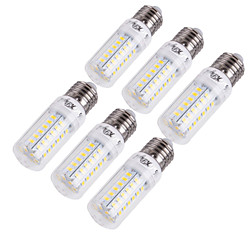 6 pièces 15 W Ampoules Maïs LED 1350 lm E14 E26 / E27 T 56 Perles LED SMD 5730 Décorative Blanc Chaud Blanc Froid 220-240 V 110-130 V Lightinthebox