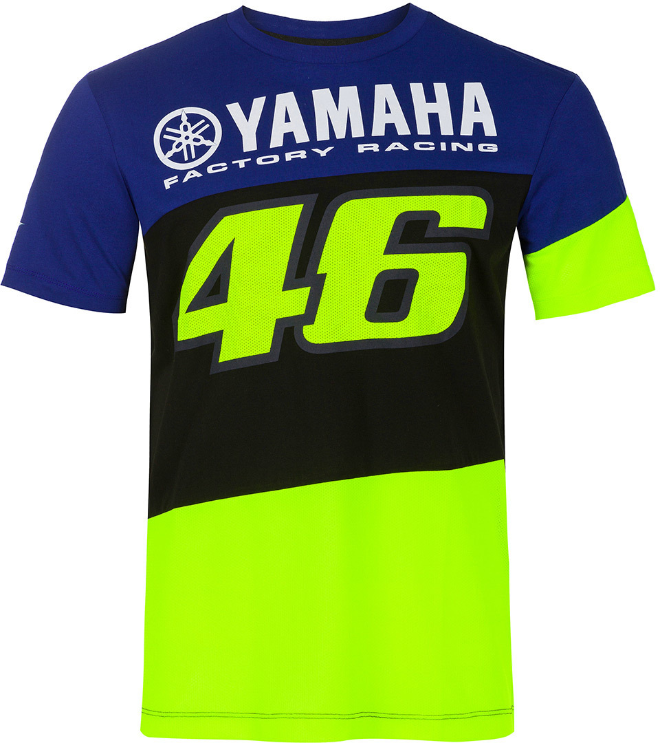 VR46 Yamaha Factory Racing T-Shirt Noir Bleu 2XL